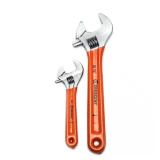 6 in. and 10 in. Chrome Wrench Set (2-Piece)