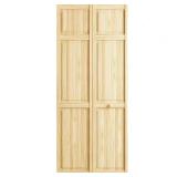 24 in. x 80 in. Pine Bi-fold Door **HAS DAMAGE