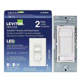 Leviton SureSlide LED Dimmer 2-Pack 66741-2PW