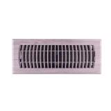 4x12 in. Plastic Floor Register, Gray Oak