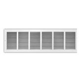 (6) 30 in. x 8 in. Steel Return Air Grille White