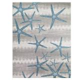 Martin Grey 7 ft. x 9 ft. Starfish Area Rug