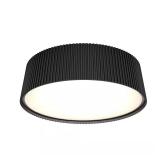 Groove 13in 1-Light Black LED Flush Mount