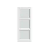 Amanda 3-Lite Frosted Glass Door Slab
