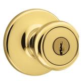 Tylo Polished Brass Keyed Entry Door Knob
