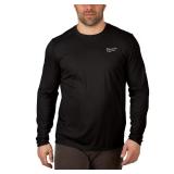 Mens WORKSKIN Black Long-Sleeve Shirt