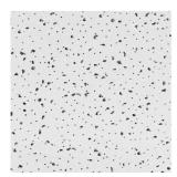 Radar Basic White 2x2 Edge Tile, 16/64 sq ft