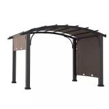 Dylon 10x12 Steel Pergola with Tan Canopy