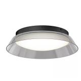 Arthur 15-in Smoke Glass LED Flush Mount