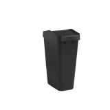 Rubbermaid 12.2G Swing Top Trash Can, Black