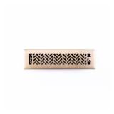 Interwoven 4x10 Steel Floor Register, Gold