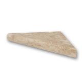 15 in. Corner Shelf Niche in Alaskan Ivory