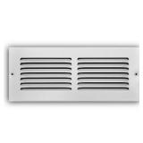 12 in. x 4 in. Steel Return Air Grille White