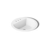 Bryant 19-in Drop-in Vitreous Sink, White