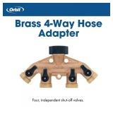 Brass 4-Way Shut-Off Faucet Manifold