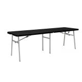 HDX 8 ft Rectangle Resin Top Table Seats 8