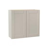 Shaker 33 in. Wall Cabinet in Dove Gray