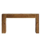 Turrella 63 in Brown Solid Wood Console Table