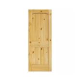 2-Panel Arch Knotty Pine Door Slab