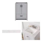 Ridge Vanity Cabinet & Top/SideSplash