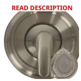 MOEN 1-Handle Valve Trim Kit, Brushed Nickel MISS