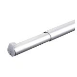 72-120 in Platinum Closet Rod with Flange