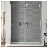 Dylan Frameless Shower Door, Chrome