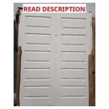 Double doors 55"x80"