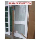 (DAMAGED) 2 Glass Pane Door