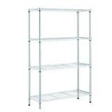 Chrome 4-Tier Wire Shelving Unit (36W x 54H) **MI