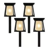 Black Solar Pathway Lights (4-Pack)