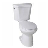 12 in. Rough-In 2-Pc Toilet, White Seat (bowl onl