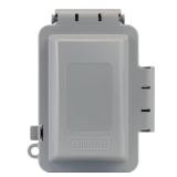 Gray 1-Gang Weatherproof Receptacle Cover