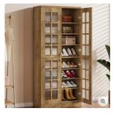 Modern Shoe Cabinet, 8-Tier Storage Rack