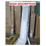 14" x 78" White Louvered Panel Door