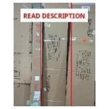 14" x 78" White Louvered Panel Door