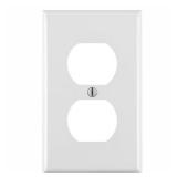 1-Gang White Duplex Outlet Wall Plate (10-Pack)