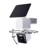 Solar Cam Pan 2K HD Camera, White