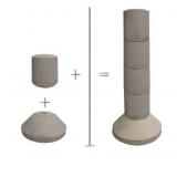 Stackable Precast Concrete Pier Footing