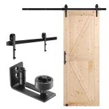 Barn Door & Hardware Kit: 30x84 Wood Door