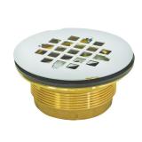 2 in. Brass IPS No-Caulk Shower Drain