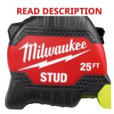 25ft STUD Tape Measure with Engineer