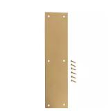 3-1/2 in. x 15 in. Bright Brass Push Plate