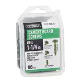9 x 1-1/4 in. Ribbed Cement Board Screw (140)