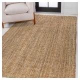Biot Rustic Handwoven Jute Area Rug 8x10