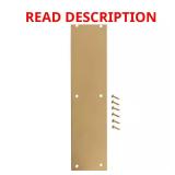 3-1/2 in. x 15 in. Bright Brass Push Plate