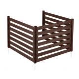 Wooden Privacy Fence, 48 x 37 in. Air Conditioner