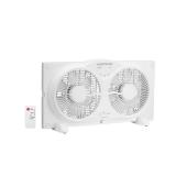 9 in. 3-Speed Digital Window Fan with Remote