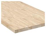 Hevea Solid Wood Butcher Block Countertop-Cracked