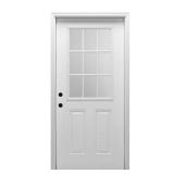 RH 9-Lite Fiberglass Front Door